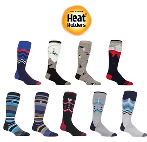 Mens Ski Socks 1 Pair Ultra Lite 1.0 TOG Thermal Slalom Adventure- Heat Holders - Picture 1 of 16