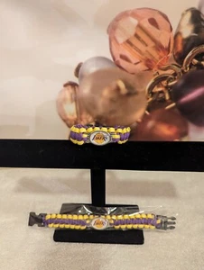 Free Shipping. Los Angeles Lakers NBA Paracord Bracelet. - Picture 1 of 3
