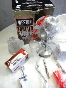 Weston Tomato Press and Sauce Maker/Core Fresh Fruits And Vegetables 07-0801 - Picture 1 of 9