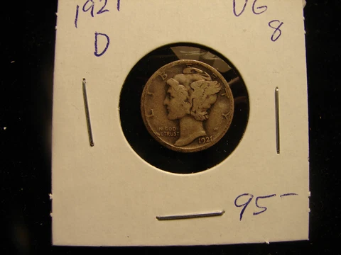 1921-D Mercury Dime , as pictured Cover