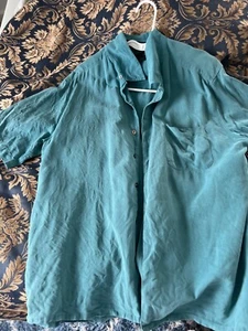 silk shirt Marshall fields old school quality thick - Picture 1 of 3