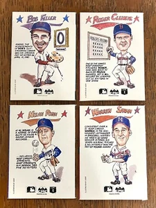 4 Nolan Ryan Spahn Feller Clemens 1990 Collect-A-Book Lot MLB HOF Legends Jersey - Picture 1 of 2