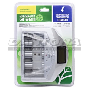 Ultralast Green Universal Smart Charger - Alkaline, Ni-Cd, Ni-Mh. - Picture 1 of 1