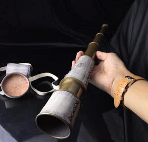 30x Antique decor Spyglass Brass Handheld Telescope for Adventure, Christmas 18" - Picture 1 of 6
