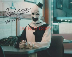 David Howard Thornton 8x10 firmato RISTAMPA Terrifier Art il Clown Horror A - Foto 1 di 1