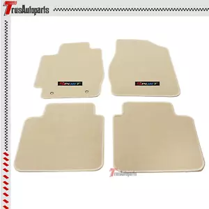 For 02-06 Toyota Camry Beige Floor Mat Carpets Nylon Non-slip w/ Colourful Sport - Picture 1 of 6