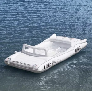 MM 21598 CONVERTIBLE CRUISER FLOAT White Inflatable IN HAND FAST SHIPPING! 🔥 - Picture 1 of 9