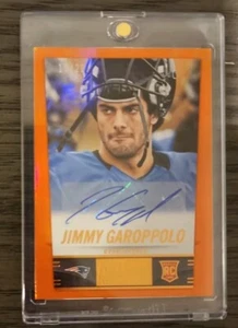 2014 Score Jimmy Garoppolo Hot Rookies Auto Orange /20 Autograph Patriots - Picture 1 of 2