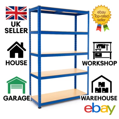 G-RACK Warehouse Racking Garage Shelving Storage Shelves Metal Shelf Unit Heavy Duty