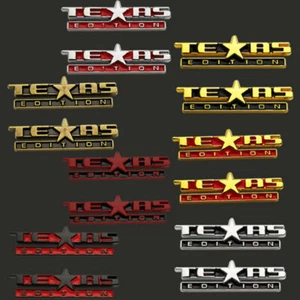Paar Texas Edition 3D Metall Auto Abzeichen - Bild 1 von 9