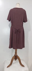 New size 16 dress. With tags.Button detail,tie back.Brown.Pretty. - Picture 1 of 11
