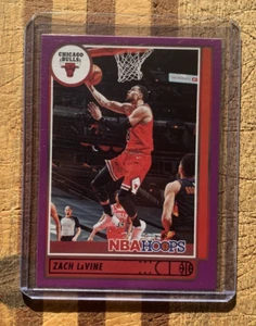 2021-22 NBA Hoops Purple Boarder ZACH LAVINE #15 - Bulls - Picture 1 of 2