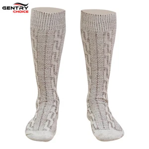 Traditional Bavarian Socks Classic Men Germen Socks Lederhosen Oktoberfest Dress - Picture 1 of 10