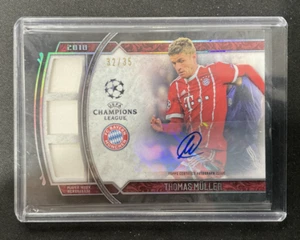 2018 Topps Museum Triple Relic Auto Thomas Mueller Bayern numbered 32/35 - Picture 1 of 2