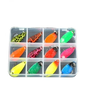 Kit Undulating + Box Trout Bass 2,5 Gr Spoons Undulating Trout Area - Picture 1 of 5