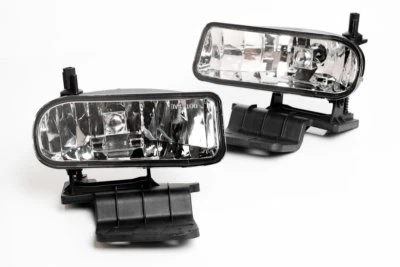 1999-2002 Chevy Silverado 2000-2006 Suburban Tahoe Clear Lens Fog Lights Pair  - Image 1 of 2