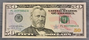 2017A $50 Dollars Bill US Legal Tender Banknote Mint Gem Crisp BEP Strap UNC - Picture 1 of 6