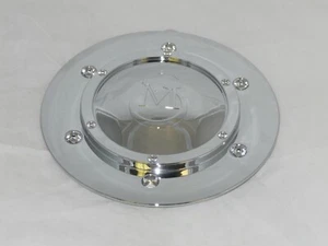 "SM" LOGO FITS INOX XON XONI PHANTOM 830-2-CAP ZY CHROME WHEEL RIM CENTER CAP - Picture 1 of 3
