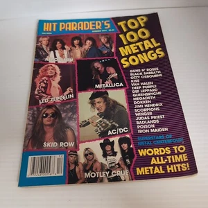 Vintage 1991 Summer Hit Parader's Top 100 Metal Songs Motley Crue AC/DC Zeppelin - Imagen 1 de 4
