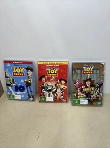 Toy Story Trilogy DVD Lot 1 2 3 Walt Disney Pixar - Picture 1 of 4
