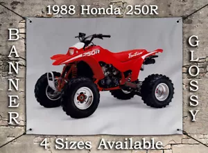 1988 HONDA FOURTRAX 250R TRX QUAD BANNER PRODUTTORE DI APPARECCHIATURE ORIGINALI VOLANTINO ANNUNCIO - Foto 1 di 5