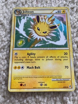 Jolteon 45/95 Call of Legends Non Holo NM Pokemon TCG Card 2011 - Image 1 of 2