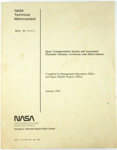 NASA Technical Memorandum Associated Payloads Glossary Acronyms Abbreviations - Picture 1 of 8