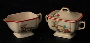 HOMER LAUGHLIN MEXICANA SUGAR / CREAMER - Picture 1 of 1