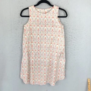 Wheat Dress Girls 12 Years Orange Paisley Floral Farmhouse Retro 60s Cotton - Picture 1 of 18