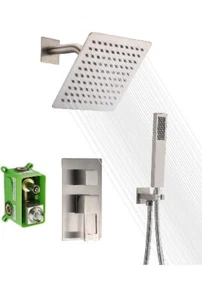 SUMERAIN Shower Faucet Rough-in Valve Included S3218NI Brushed Nickel OPEN BOX - Picture 1 of 9