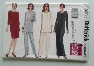 VINTAGE BUTTERICK #6264 MISSES SIZES 18-20-22 TOP SKIRT PANTS /EASY PATTERN UC - Image 1 of 4