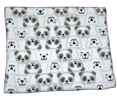 Одеяло Baby Starters Panda Polar Bear серое цвет морской волны белое мягкое защитное милое 30x36 - Изображение 1 из 2