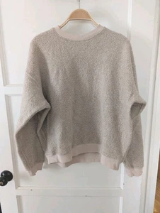 Outdoor Voices Megafleece Wool Sherpa Crew Sweatshirt Large Oatmeal  - Bild 1 von 3