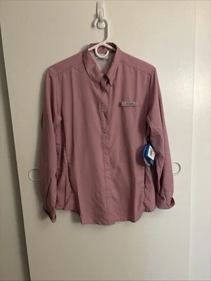 NWT Columbia PFG Omni Shade fishing shirt women’s large snap long sleeve - Image 1 of 4