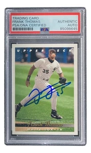 Frank Thomas Signed 1993 Upper Deck #555 Chicago White Sox Trading Card PSA/DNA - Picture 1 of 3