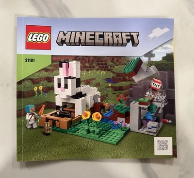LEGO Minecraft: The Rabbit Ranch (21181) 100% Complete with Instructions No Box - Image 1 of 2