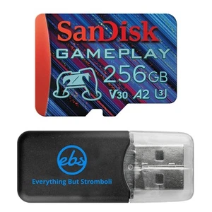 SanDisk Memory Card 256GB MicroSDXC Gameplay for Mobile Gaming Up to 190MB/s ... - Picture 1 of 5