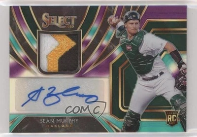 2020 Panini Select Rookie Jersey Tri-Color Prizm /49 Sean Murphy #RJA-SM Auto RC - Image 1 of 2