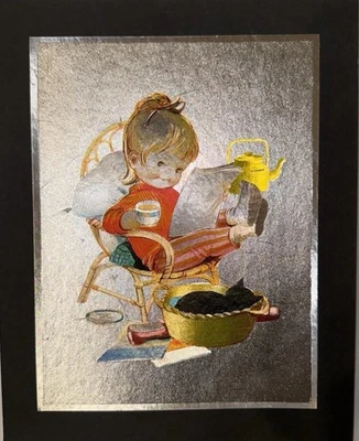 Libros de lectura mate 8x10 vintage impresos en papel aluminio de Mabel Lucie Attwell para niña Foto 1 de 2