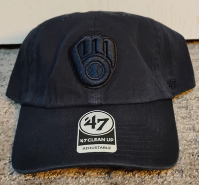 Sombrero Milwaukee Brewers Azul Marino '47 Limpieza Ajustable OSFM Foto 1 de 2