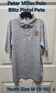 Peter Millar Youth SS Polo, Blitz w/Oklahoma State Univ. Logo, Size M (9-10) - Picture 1 of 15