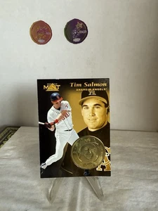Pinnacle Mint Collection 1997 - Moneda de latón #24 Tim Salmon - Imagen 1 de 2