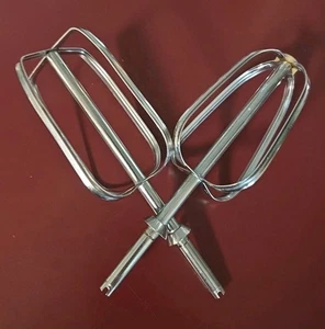 Juego de 2 batidores Sunbeam Mixmaster originales vintage - Imagen 1 de 4
