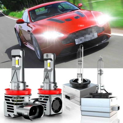 Para Aston Martin V12 Vantage 2010-2017 H11 D1S Faro LED HID Bombilla de haz alto/bajo Foto 1 de 4