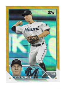 2023 Topps Update Series JOEY WENDLE Gold Foil - MIAMI MARLINS - #US237 - Picture 1 of 1