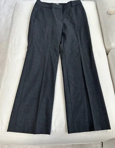 New J.Crew women's size 6 solid heather coal grey trouser wool blend dress pants - Picture 1 of 3