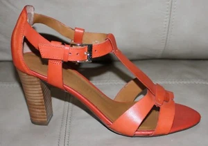Franco Sarto Women's Sandals Block Heel Orange Size 6.5 M - Picture 1 of 9