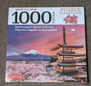 Tuttle Snow Capped Mount Fuji Japan 1000 Piece Puzzle - Brand New - Picture 1 of 2