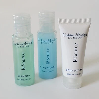 Crabtree Evelyn London Champú Acondicionador Loción Corporal Juego de Viaje 1 fl oz NUEVO Foto 1 de 4