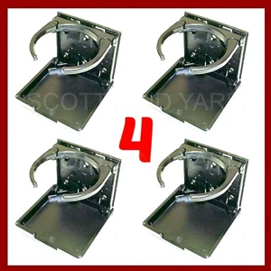 4 X BLACK CUPHOLDER CAR SUV TRUCK VAN BOAT FOLDING ADJUSTABLE DRINK CUPHOLDER - Picture 1 of 7